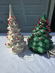 Lot 23 VTG. Ceramic Christmas Trees