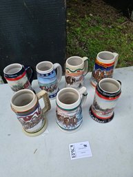 Lot 38 Budweiser Beer Steins Collection