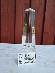Lot 114 Crystal Obelisk