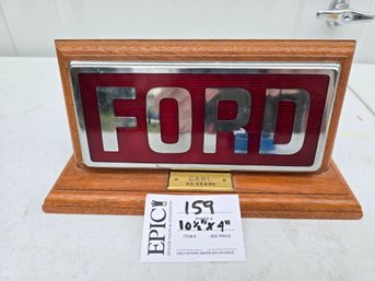Lot 159 Ford Desk Plaque