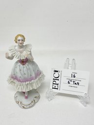 Lot 16  6In Tall Porcelain Ballerina Figurine