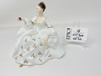 Lot 18 Royal Doulton Bone China Figurine My Love Victorian England 1965 HN2339