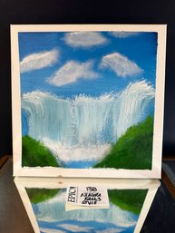 Lot 138 12x12 Niagara Fall Acrylic Painting Canvas