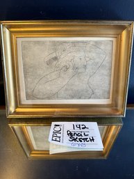 Lot 142 Joe Federsen Original Pencil Sketch