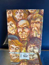 Lot 147 SNIDER Face  Artwork Painting Canvas 11x14