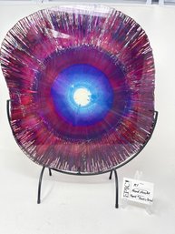 Lot 151  Fused Art Glass 'Energy Web' Signed By Dennis Debon - Mesmerizing And Signed By The Artist.