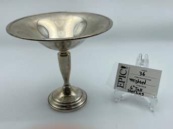 Lot 36 TOWLE STERLING SILVER WEIGHTED #712 COMPOTE