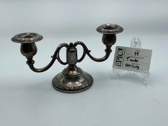 Lot 39 Trademark F.b.rogers Silver Co Sterling Weighted 964 Candle Holder 9' Wide