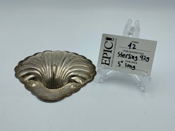 Lot 42 S. Kirk & Son #402 Sterling Silver Clam Shell Nut Dish 89.48G Trinket Candy Dish