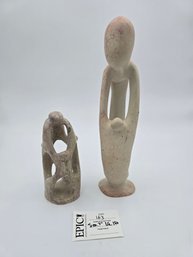 Lot 163 Mother & Child, Family Tree Soapstone Sculpture