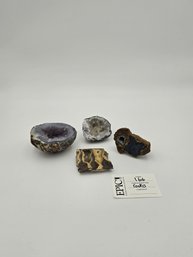 Lot 166 Assorted Geode Rocks - Nature's Treasure Trove Of Unique Crystal Formations For Display