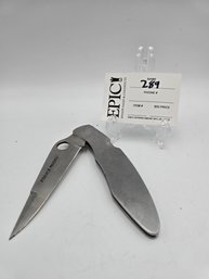 Lot 289 Large Spyderco SEKI JAPAN: Serrated Folding Pocket Knife US Patent 4347665