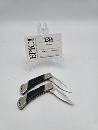 Lot 294 Pair Of Kershaw 3100 Grant County Lockback Folding Knives (2 5/8')