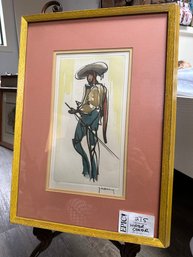 Lot 215  Framed Watercolor Artwork, Limited Edition 100/300, Dimensions: 15' X 21'