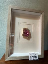 Lot 240 Framed Geode-pink/gold 12x16