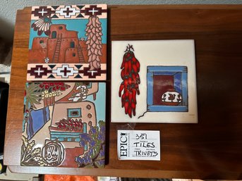 Lot 351 Artisan Ceramic Trivets: Handcrafted Masterworks, Earth Dwellings, And Mag Mor Studios