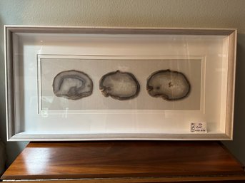 Lot 305 Framed Geode Display: Stunning Natural Beauty Measuring 39' X 19 ' - A Captivating Statement Piece