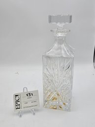 Lot 437 LEFONTE Whiskey Decanter: Glass Crystal For Scotch & Vodka Lovers