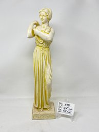 Lot 354  David Statue Made In Mexico - 18 3/4' Tall With 4'x4' Base - Exquisite Artisan Craftsmanship