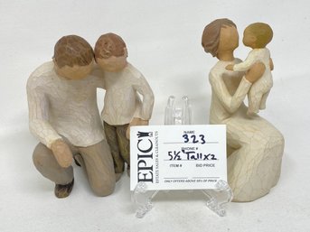 Lot 323 Willow Tree Sculptures: Cherished Moments With Father, Son, And Grandmother By Susan Lordi