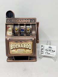 Lot 340 Vintage Radica Bakaroo Toy Bank Slot Machine - Classic Coin-Saving Fun