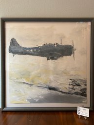 Lot 412 Harold Hollingsworth Original Framed Custom Painting Grumman TBF Avenger