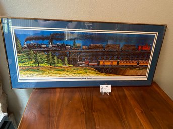 Lot 413 High Sierra:Early Western Railroading By Artist Fred Bonn Limited Print, Signed/Numbered 395/500