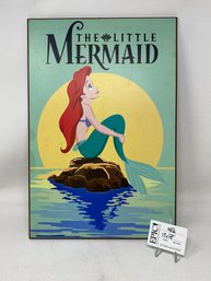 Lot 416 Disney Princess: The Little Mermaid - Movie Poster - Wood Wall Plaque, 13' X 19'