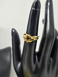 Lot 456 14K Gold Lovers Passionate Embrace Ring