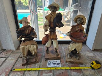 Lot 385  Set Of Vintage Mexican Paper Mache Dolls