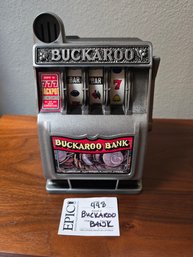 Lot 498 Vintage Toy Slot Machine Radica Buckaroo Bank