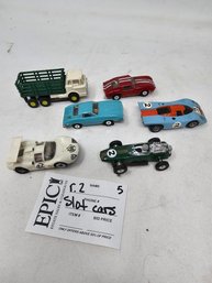 Lot 5 Rare Slot Cars Collection, Very Nice Conditions