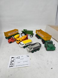Lot 12 Assorted Construction Trucks, Farm Trucks, And Exploration Trucks, Playable Condition