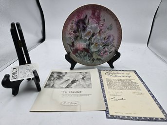 Lot 341 W.S. George 'Iris Quartet' Collector Lena Lui Collector Plate