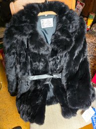 Lot 356 Large Artistic Coat: Luxurious Rabbit Fur From France, Crafted In Korea For Exquisite Style