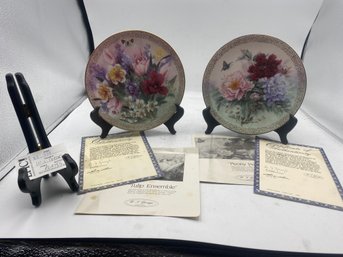 Lot 339 Collectors Plates W.S. George 'Tulip Ensemble' And 'Peony Prelude' Collector Lena Lui Collector Plates