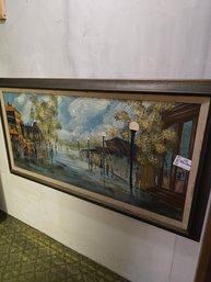 Lot 239 59in.x21in. Van Lowe Oil Painting In Canvas Framed