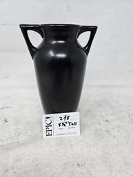 Lot 248 University Of Washington E4D Black Ceramic Vase, 8.5' Tall