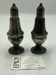 Lot 374 Duchin Creation Sterling Salt And Pepper Shaker: Weighted Elegance