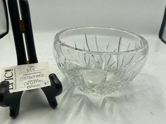 Lot 395 Marquis By Waterford Crystal Wyndmere Bowl: 7' - Crafted In Poland, Elegant Design