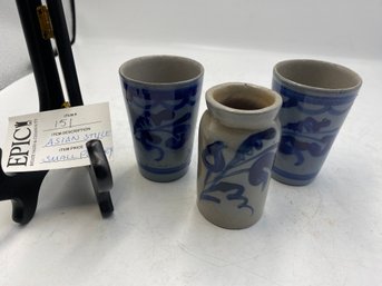 Lot 151 Asian-Inspired Salt Glazed Pottery: Small, Elegant Pieces For Your Decor
