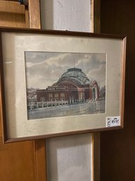 Lot 246 21x27 Framed Print Of A Watercolor 'Union Station, Tacoma Washington' By Paul N. Norton