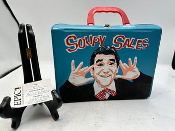 Lot 182 Vintage 1965 Soupy Sales Lunchbox By King Seeley-Thermos Co., Sky Blue, No Thermos, Used Condition
