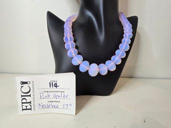 Lot 114 17' Pink Opalite Necklace: Subtle Elegance For Every Occasion