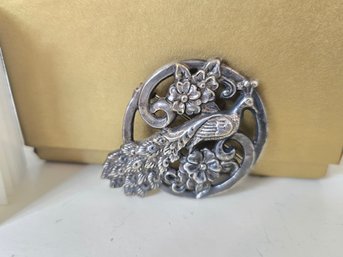 Lot 127 Vintage Peacock Pin: Classic And Elegant Accessory