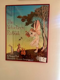 Lot 181 Framed The Velveteen Rabbit: By Burgess Clark Adapted From Margery Williams' Book, Stunning 19.5x25.5