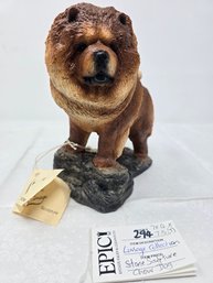 Lot 294  Limeage Collection Stone Sculpture - Chow Dog - 7' X 4' X 7.5' (T)