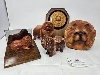 Lot 307 Mixed Lot Of Unmarked Chow Chow Dog Figurines