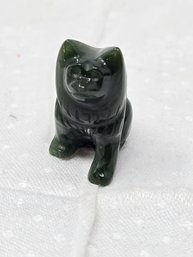 Lot 355 Charming Jade Chow Chow Dog Figurine, Measuring 1.5 X 0.75 X 1.5 Inches