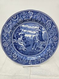 Lot 392 The Spode Blue Room Collection 'Woodman First Introduced C. 1816 Underglaze Print 10.5'